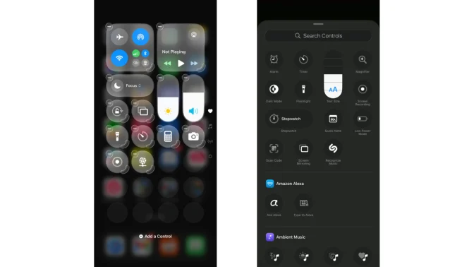 Customize Your Control Center